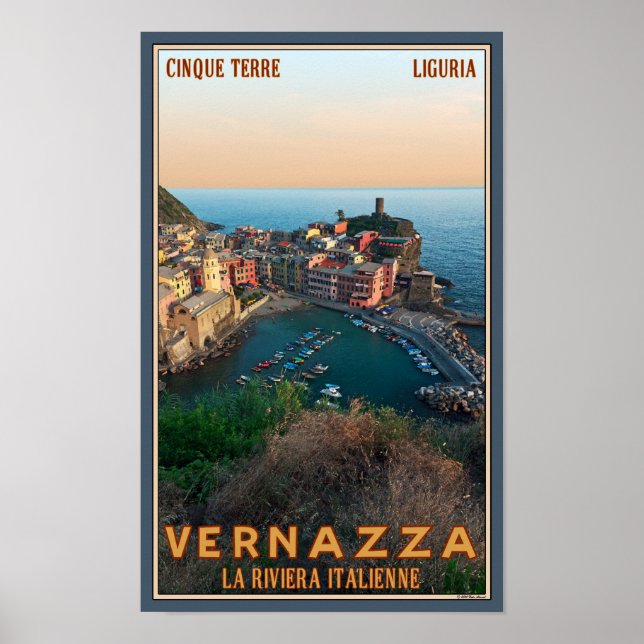 Póster Cinque Terre - Vernazza (Frente)