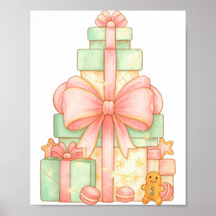Póster Cinta Coqueta Árbol de Navidad Xmas Fiesta Femenin