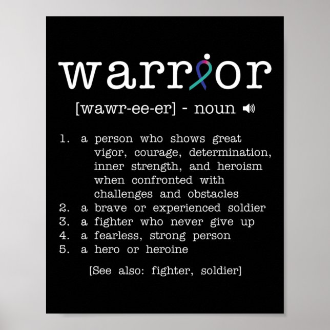 Póster Cinta de apoyo a la sensibilización sobre el cánce (Frente)