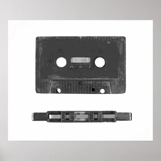 Póster Cinta de audio retro (Frente)