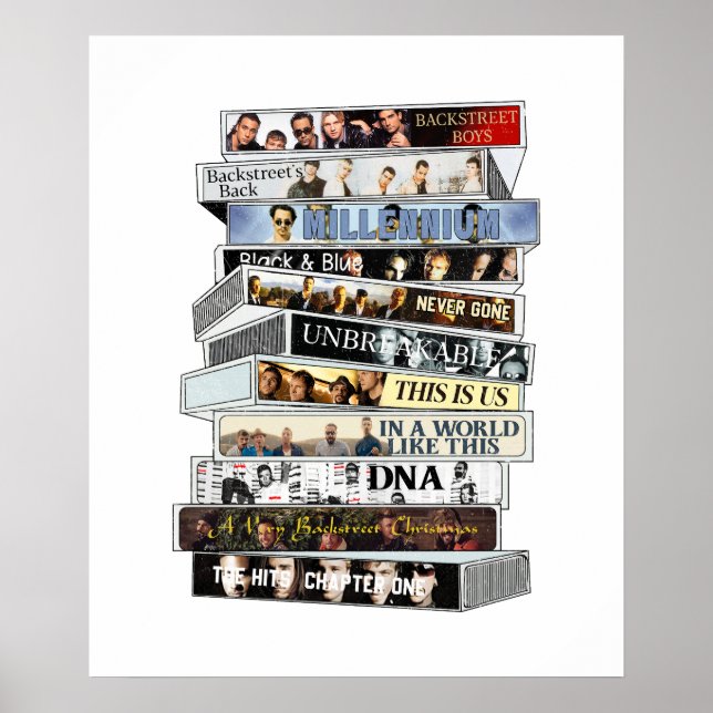 Póster Cinta de Casete de Backstreet Boys (Frente)