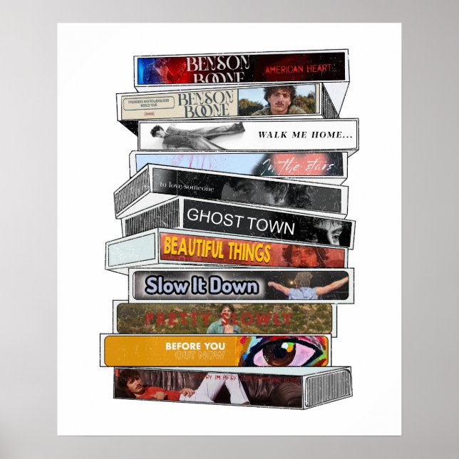Póster Cinta de casete de Benson Boone (Frente)