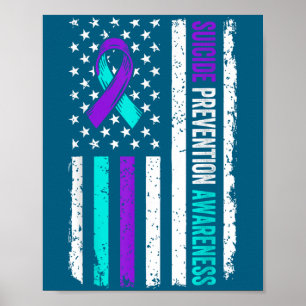 Póster Cinta de Conciencia de Prevención del Suicidio Ban
