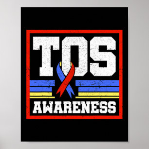 Póster Cinta de Conciencia de TOS Síndrome de Salida Torá