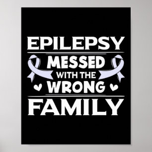 Póster Cinta de concienciación sobre la epilepsia regalo 
