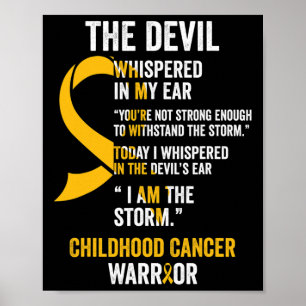 Póster Cinta de Concientización sobre el Cáncer Infantil 