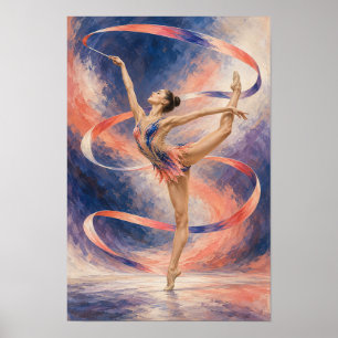 Póster Cinta de Gimnasia Rítmica – Agua Elegante