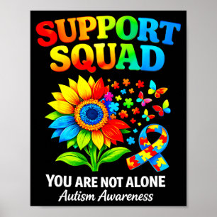 Póster Cinta de girasol de concienciación sobre el autism