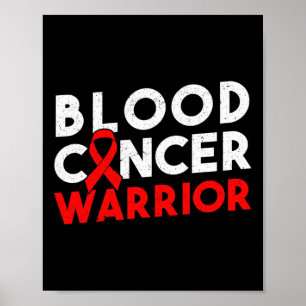 Póster Cinta de Guerrero de Cáncer de Sangre 2 