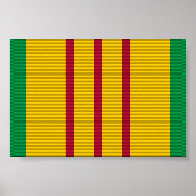 Póster Cinta de la medalla de Vietnam (Frente)