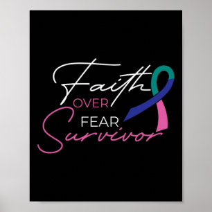 Póster Cinta de lucha contra el cáncer