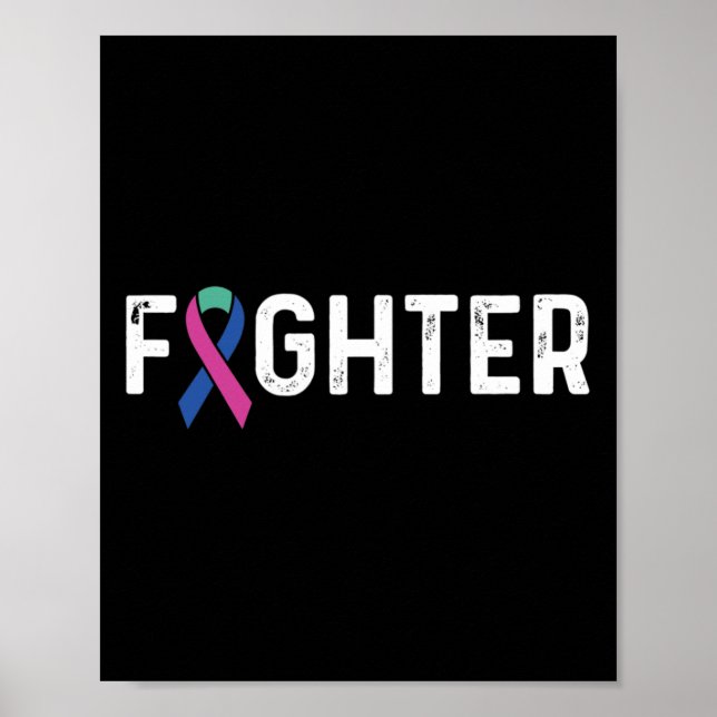 Póster Cinta de lucha contra el cáncer (Frente)