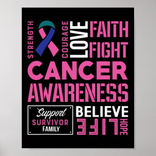 Póster Cinta de lucha contra el cáncer 11