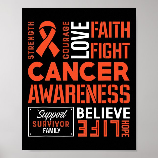Póster Cinta de lucha contra el cáncer 5 (Frente)