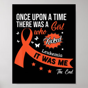 Póster Cinta de lucha contra el cáncer de leucemia 1