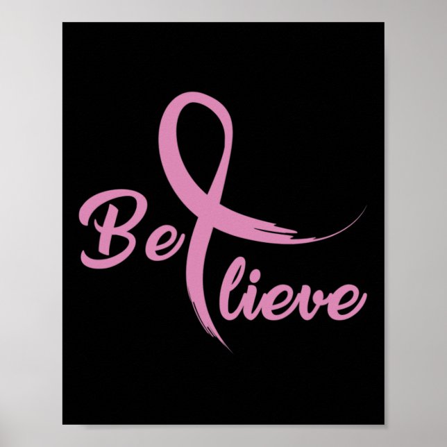 Póster Cinta de lucha contra el cáncer de mama (Frente)