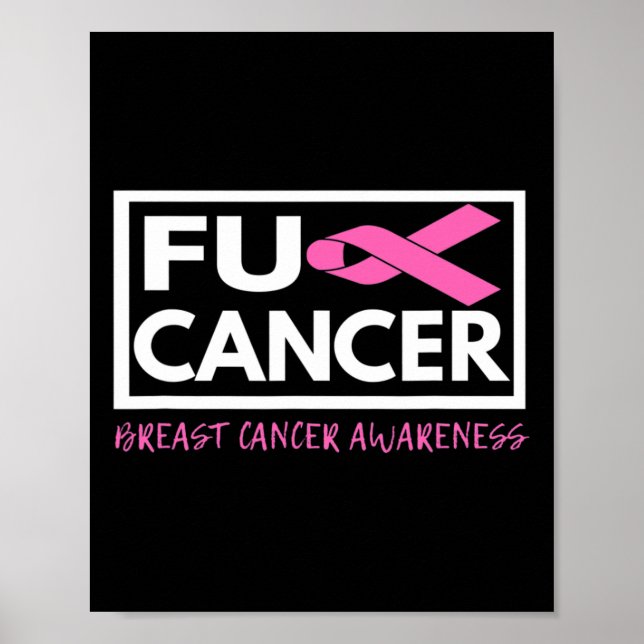 Póster Cinta de lucha contra el cáncer de mama (Frente)