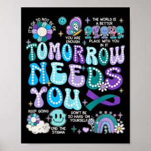 Póster Cinta de Motivación Prevención del Suicidio Concie