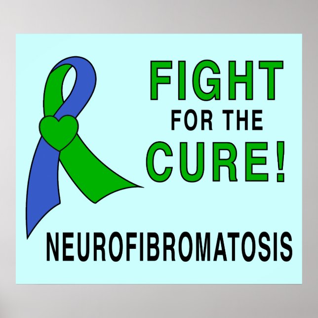 Póster Cinta de Neurofibromatosis: ¡Lucha por la cura! (Frente)