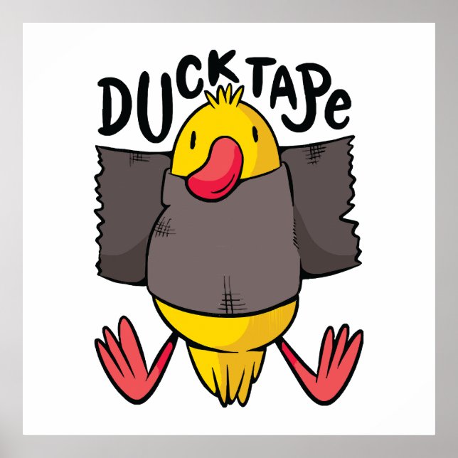 Póster Cinta de Pato Divertida (Frente)