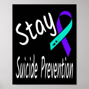 Póster Cinta de prevención del suicidio de Stay Semicolon