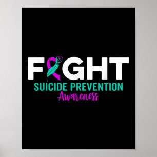 Póster Cinta de Prevención del Suicidio Depresión Suicidi