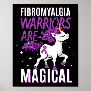 Póster Cinta de sensibilización de unicornio mágico guerr