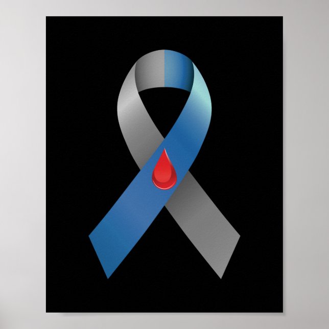 Póster Cinta de sensibilización sobre diabetes tipo 1 Dia (Frente)