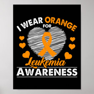 Póster Cinta de sensibilización sobre el cáncer de leucem