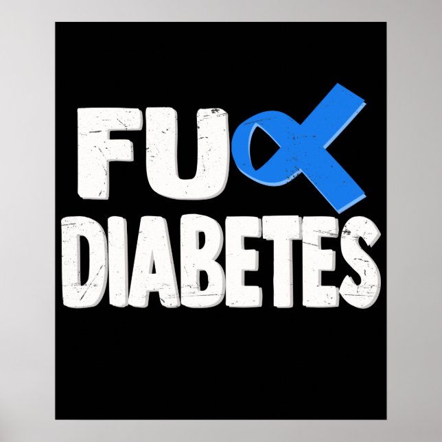 Póster Cinta de sensibilización sobre la diabetes de odio (Frente)