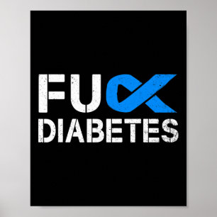Póster Cinta De Sensibilización Sobre La Diabetes Fck Tip