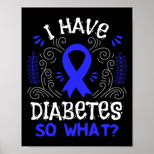 Póster Cinta De Sensibilización T1d Regalo Para Diabetes 