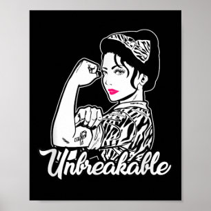 Póster Cinta inquebrantable contra el cáncer de carcinoid
