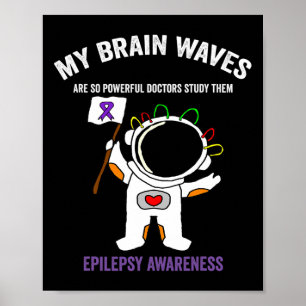 Póster Cinta Morada de Conciencia sobre la Epilepsia - Ep