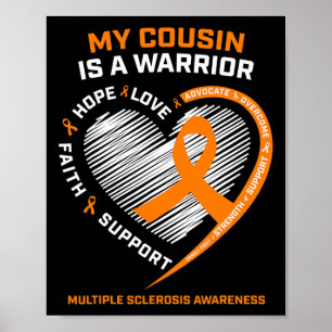 Póster Cinta Ms Warrior Cousin Múltiple Esclerosis Awaren