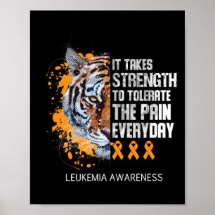 Póster Cinta naranja Se Necesita Fuerza Para Tolerar El D