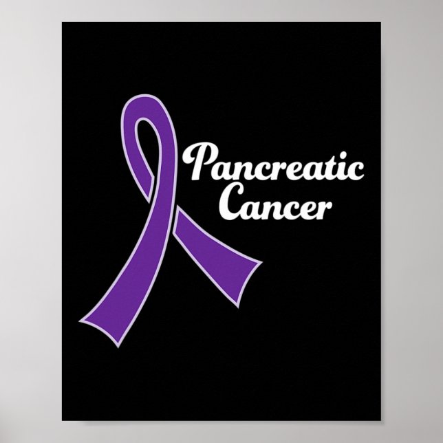 Póster Cinta púrpura para la toma de conciencia del cánce (Frente)