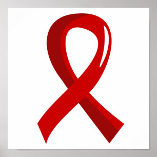 Póster Cinta roja 3 del cáncer de sangre