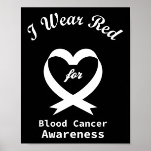 Póster Cinta Roja de Apoyo a la Conciencia del Cáncer de