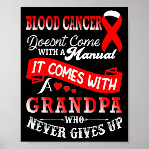 Póster Cinta Roja de Concientización sobre el Cáncer de S