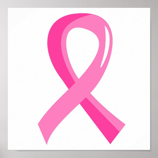 Póster Cinta Rosa del Cáncer de Mama 3 (Frente)