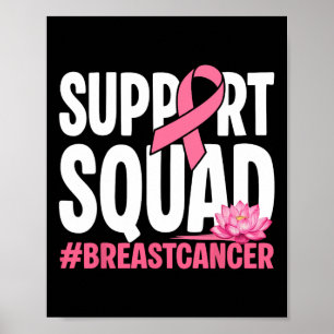 Póster Cinta Rosa Wo De Apoyo De Guerrero Del Cáncer De M