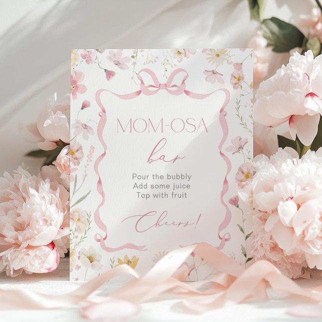 Póster Cinta rosada de Bow Flor silvestre Mancha de agua  (Subido por el creador)