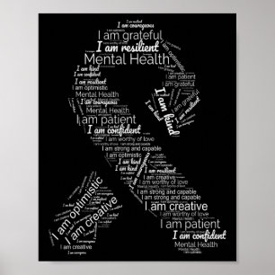 Póster Cinta Verde De Concienciación Sobre La Salud En Ma