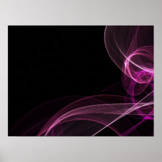 Póster Cintas coloreadas - rosa