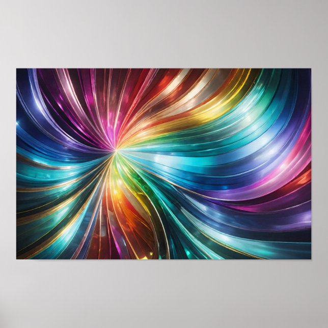 Póster Cintas de colores vibrantes (Frente)