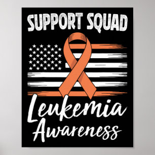 Póster Cinturón Naranja de Conciencia de la Leucemia del 