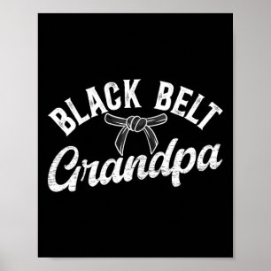Póster Cinturón Negro Abuelo Karate Abuelo Karate Abuelo
