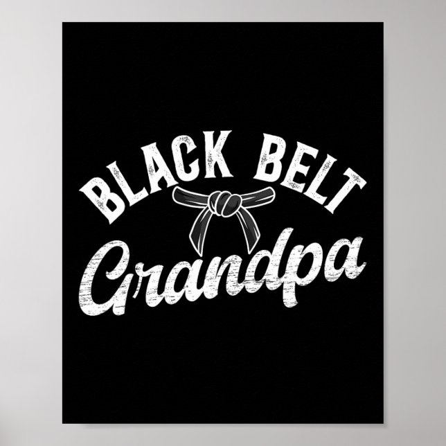 Póster Cinturón Negro Abuelo Karate Abuelo Karate Abuelo (Frente)