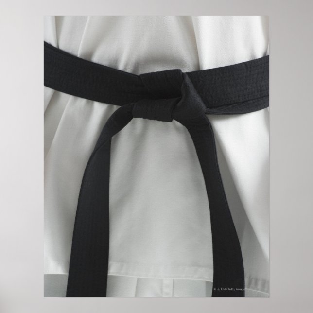 Póster Cinturón negro de karate (Frente)